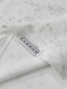 SUMWON Summer Sleeveless Tank Top With Marble Pattern And Round Neckline For Casual Wear Vacation - White - View 2