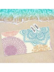 1 条超大尺寸沙滩巾，超大吸水性，超细纤维材质，90*180 厘米，夏季必备，防风防晒，适合海滩、派对、旅行、露营等各种场合，是度假的理想之选。 - 卡其色 - 查看 4