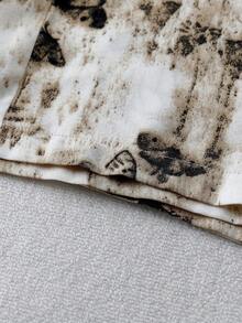 GlowEve 复古蝴蝶印花阔腿裤，女士宽松高腰直筒休闲裤，轻薄夏季款 - 彩色 - 查看 3