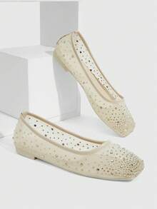 CUCCOO SZL Women Flats - Beige - View 1