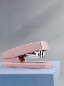 1 pieza Grapadora manual fácil de usar, adecuada para uso en oficina y escuela, grapadora de color macaron, ahorra trabajo, disponible en 5 colores interesantes, grapadora portátil de tamaño mediano - Multicolor - Ver 7