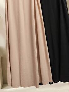 SHEIN CURVE+ Đầm nữ cỡ US22, thích hợp cho lễ hội âm nhạc, kỳ nghỉ biển, phong cách bohemian, màu trơn, tối giản, không tay, size 8XL. - Nhiều màu - Xem 4