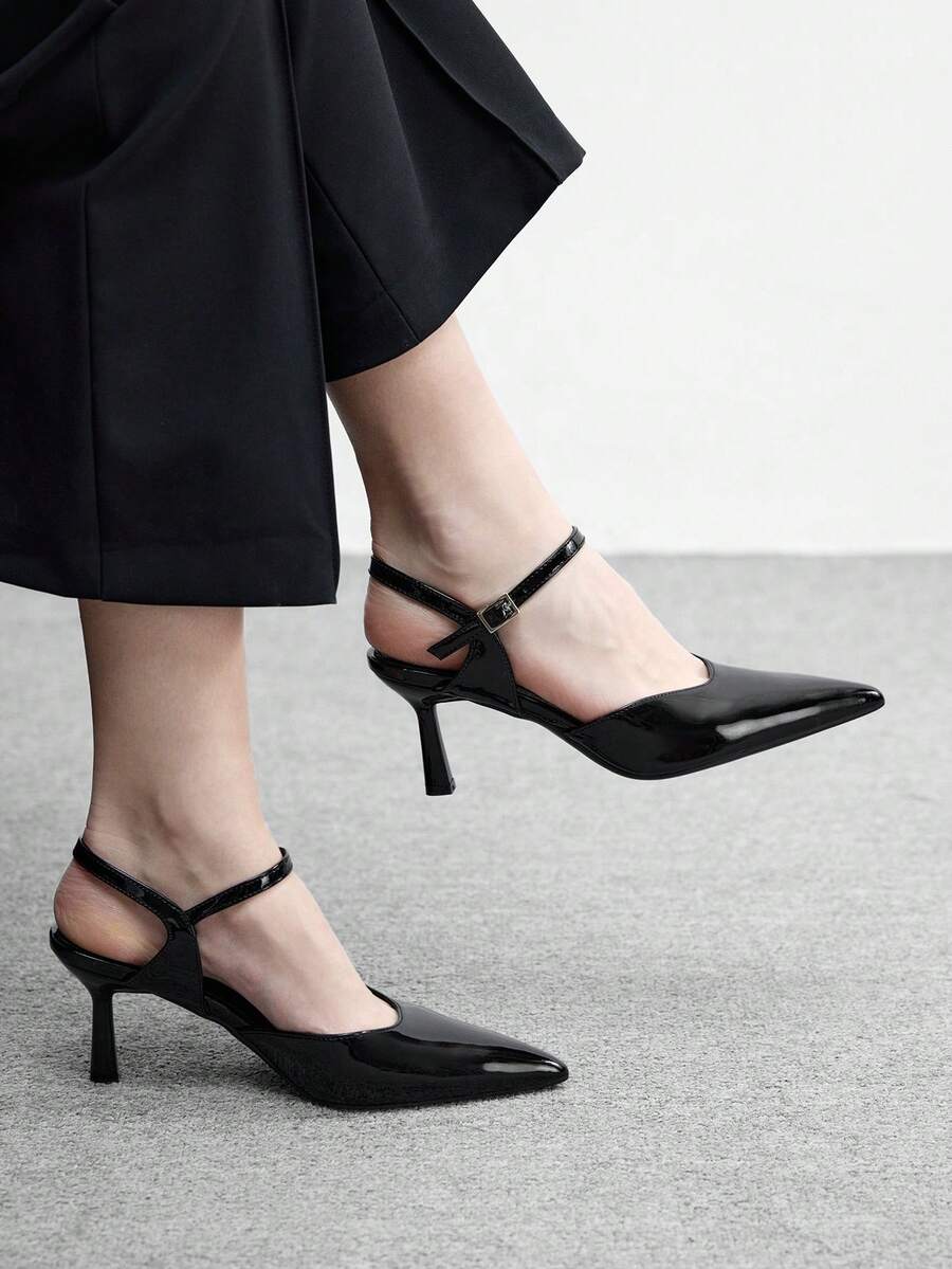 CUCCOO BIZCHIC Women's Fashion Versatile Elegant Pointed Toe Pumps Valentine's Day - Black - View 1