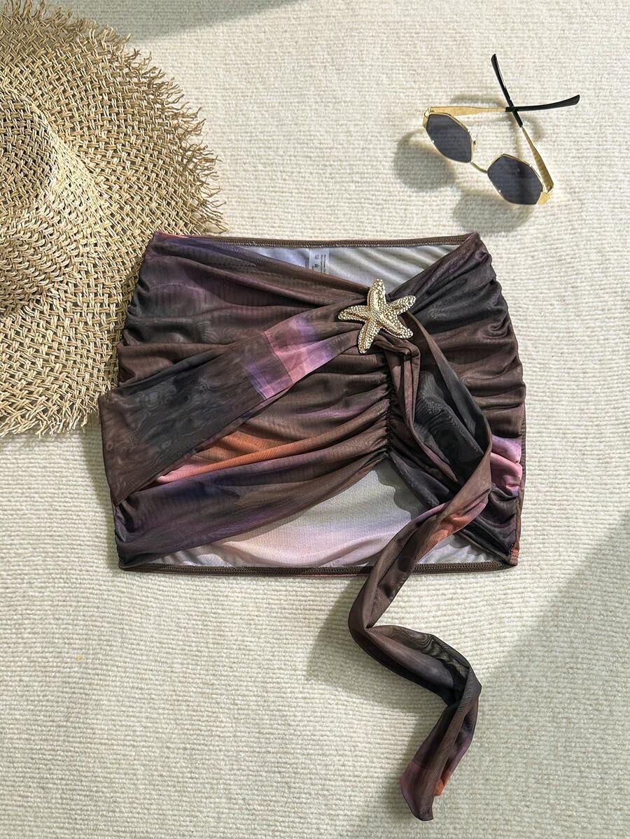 Soleia 女士性感半透明雪纺迷你紧身裙 - 彩色 - 查看 1