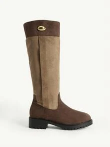CUCCOO CHICEST Women's Fashionable Over-The-Knee Boots, Versatile For Daily Wear Valentine's Day - Khaki - View 8