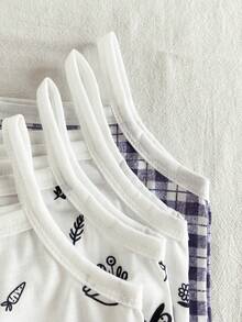 SHEIN 4件套女婴夏季全印花舒适连体衣套装 - 彩色 - 查看 4