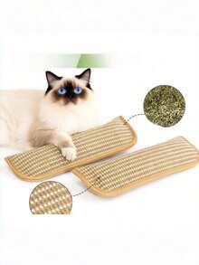 1PC Cat Toy Pillow Scratching Pad Chew Resistant Soft Mosquito Repellent Pet Bed Cover For All Breeds Kittens And Cats Interactive Solo Play Bonding Furniture Protection