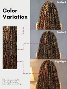 QUICK WEAR 9am Hair Store 即戴即用半假发，金色挑染渐变色，预造型水波纹，弹性贴合，三合一半假发，带抽绳，自然发际线，无缝设计，新手友好，即戴即用，无需胶水，真人发假发，预先拔毛发际线，180%密度，14-16英寸波波头，18-26英寸常规款，自然色，未经加工的处女发，情人节真人发，无蕾丝假发，自然无胶假发，适合浪漫约会，女士适用 - S2/30 - 查看 14