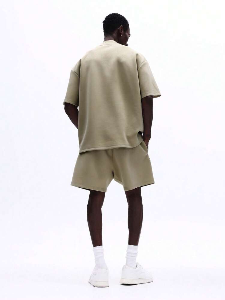 Crew Neck T-Shirt With Shorts Set