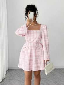 Elenzga Đầm chữ A không tay, cổ tròn, cài nút trang trí eo, dành cho nữ cỡ lớn, thanh lịch, thích hợp cho đi làm, văn phòng, lễ tốt nghiệp, các ngày lễ, Ngày Valentine, lễ hội âm nhạc, Ngày của Mẹ, Halloween, Lễ Tạ ơn, Lễ Phục sinh, Ngày Quốc khánh, các buổi khiêu vũ, hẹn hò, tiệc tùng, đám cưới, hoạt động ngoài trời, mùa hè. - Hồng - Xem 6