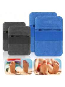 Summer HitSand Remover For Beach, Sand Remover Bag, Owder Pouch Sand Remover Brush For Beach Vacation Camping Essentials (Not Contain Talc Powder) - Multicolor - View 3