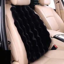 1PC Winter Long Plush Car Seat Cushion - Warm, Soft, And Luxurious Dotted Plush, Comfortable Backrest Cover, High-Quality Materials For Deluxe Ride - various - View 8