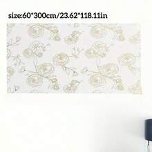 Gold Rose Printed Non-Stick Drawer Liner: Made Of EVA Material, Removable Drawer Mat For Kitchen Cabinet ,Dehumidifier For Home - Clear - View 7