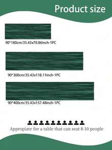 1pc Pleated Cheesecloth Table Runner, Suitable For Wedding, Bridal, Birthday Party Long And Round Dining Table Centerpiece Decor - Christmas Green - View 7