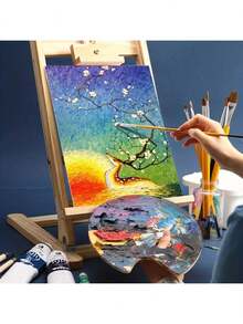 4PCS/Set, Blank Canvas Board, Professional Grade Drawing Board Suitable For Acrylic, Watercolor, Egg Color Pigments - Adult Professional Art Supplies - Suitable For Handmade Crafts Production On Thanksgiving And Valentine's Day - White - View 7