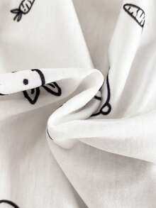 SHEIN 4件套女婴夏季全印花舒适连体衣套装 - 彩色 - 查看 3