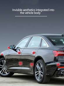 4Pcs Soft Rubber Car Bumper Strips, Self-Adhesive Anti-Collision & Scratch Protector, Silicone Bumper Guard, Heat Resistant, Black, Universal