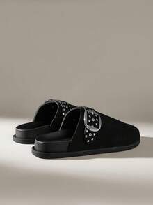 Solecia Women Flats - Black - View 4