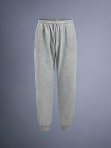 Driftmere 2条装男士抽绳腰纯色长款运动裤，基础黑色健身裤 - 彩色 - 查看 5