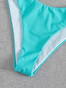 Swim Vcay Bộ đồ bơi 2 mảnh dành cho nữ, kiểu dáng gợi cảm, thanh lịch, lãng mạn và tối giản, thích hợp cho kỳ nghỉ xuân/hè. - màu xanh lá - Xem 6