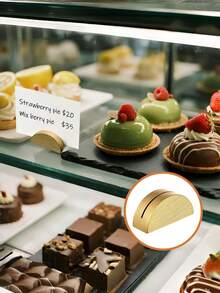 12 chiếc giá đỡ số bàn bằng gỗ hình bán nguyệt, giá đựng thẻ tên khách mời đám cưới, giá đựng ảnh thực đơn văn phòng, dùng trang trí tiệc sinh nhật, nhà hàng, cửa hàng bán lẻ, sự kiện, phong cách mộc mạc tự nhiên. - Nhiều màu - Xem 6