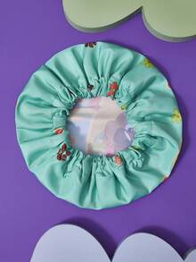 SCOOBY-DOO X SHEIN 亮黑色魔法印花女士浴帽