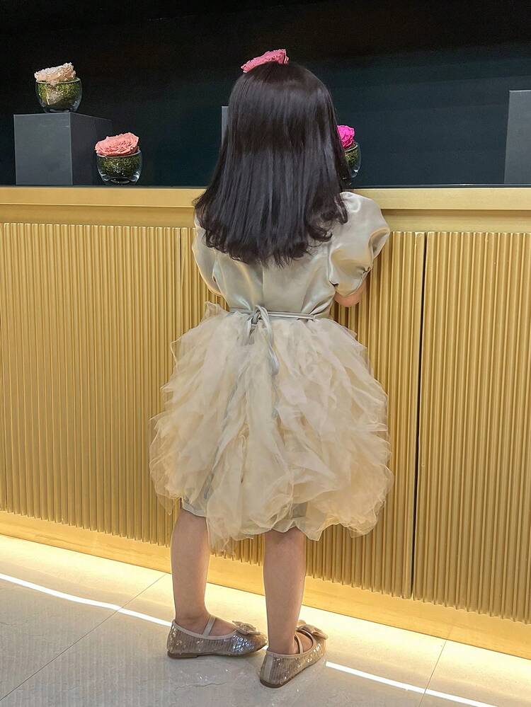 Young Girls Lace Patchwork Ankle Boots, Casual Elegant Dress Shoes