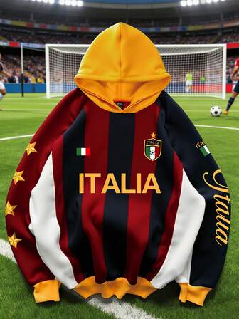 Felpa con cappuccio grafica Coppa del Mondo Maschile 2026, adatta per uso quotidiano, tutte le stagioni