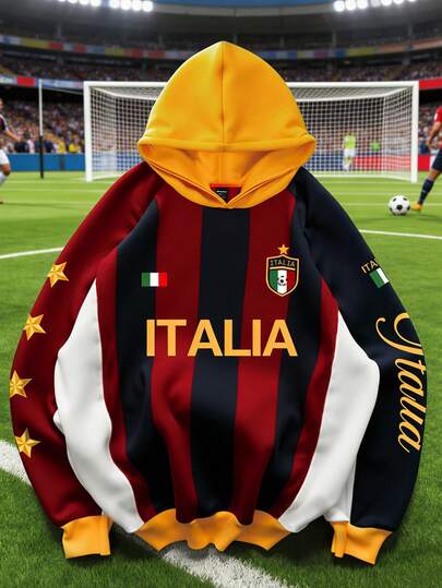 2026 sweat-shirt à capuche graphique de la Coupe du Monde Hommes, convient pour un port quotidien, toutes saisons