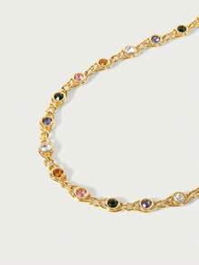 Glisma 复古宝石项链，服饰，旧钱，金属/纹理，宝石，送给妈妈/女士/女孩/母亲，高级，复古，优雅，情人节，旧钱礼物，服饰，优雅，金属/纹理，复古，精致，送给妈妈/女士/女孩/母亲，宝石，心形，情人节，金色，复活节，旅行/海滩/度假，波西米亚风，颓废风 - 彩色 - 查看 5