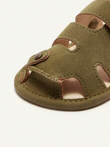 Cozy Pixies A Pair Of Fashionable Hollow Design Baby Bag Head Sandals Casual Outdoor Toddler Shoes - Army Green - View 7