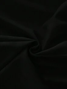 SHEIN Clasi 大码女士时尚简约休闲短裤 - 黑色 - 查看 5