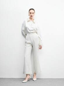 CUCCOO BIZCHIC Giày cao gót hở mũi màu trơn tối giản dành cho nữ - trắng - Xem 6