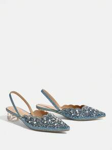 CUCCOO TILAWA Women Pumps Valentine's Day - Baby Blue - View 3