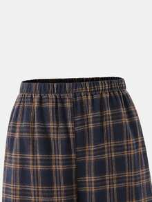 Sparklyn 2pcs/Set Teen GirlCasual All-Match Versatile Plaid Loose Fit Pants, Suitable For School, Daily And Street Wear Plaid Pants Teen Plaid Pants Lounge Pants - Multicolor - View 6