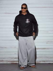 Modcrash 男士休闲宽松运动裤，灰色 - 灰色 - 查看 7