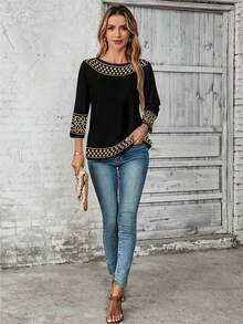 EMERY ROSE Women's Shirt Summer Outfits For Women Vacation Outfits Woman Going Out Tops Women Country Concert Outfit Cute Summer Tops Going Out Outfits Country Outfits Women Going Out Top - Multicolor - View 4