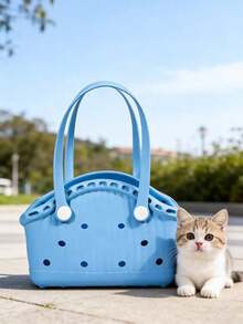 PETSIN 1 Piece Multi-Functional Pet Waterproof DIY Handbag Soft And Easy To Clean Large Capacity DIY Bag Portable Handbag Pet Supplies