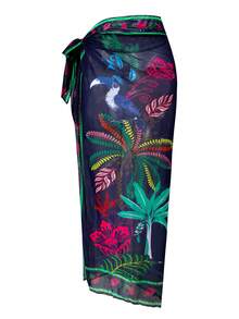 Swim Oasis 2026新款春夏女士两件套印花泳衣和网纱长裙沙滩度假休闲泳装套装 - 彩色 - 查看 6