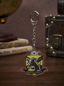 HARRY POTTER X SHEIN Fashionable Animal Pattern Badge Keychain - Multicolor - View 6