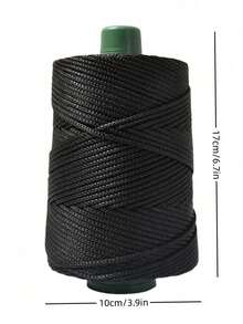 1 cuộn dây thừng bện xoắn nhiều màu sắc, dây rỗng dùng cho đồ thủ công DIY, túi xách thủ công, phụ kiện thắt lưng rút dây, dây sợi polypropylene trang trí, chỉ móc, chỉ móc túi xách tay, gối, mũ, sợi polyamide màu trơn hiện đại dùng cho DIY. - Màu trắng sữa - Xem 3