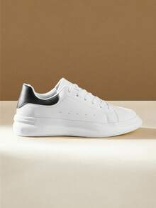 CUCCOO EASI Tênis masculino casual, versátil, respirável, com cadarço e confortável para o dia a dia.