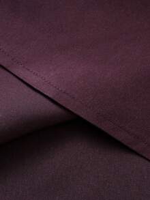 Manfinity Mode Camisa casual de hombre con manga larga, diseño de parches a cuadros - Marrón Chocolate - Ver 7