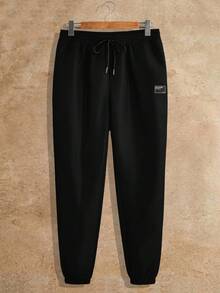 HIMLAND Manfinity Modomio 2pcs Men's Knit Slim Fit Crew Neck Long Sleeve T-Shirt And Elastic Waist Straight Leg Casual Pants Set, Suitable For Autumn And Winter Men Tracksuit - Multicolor - View 8