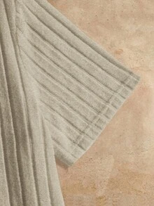 Mainfolk 男士纯色罗纹针织休闲圆领短袖T恤 男士罗纹上衣 男士休闲上衣 宽松T恤 纯色T恤 男士针织上衣 - 彩色 - 查看 10