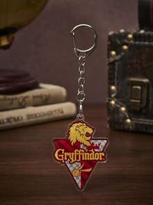 HARRY POTTER X SHEIN Fashionable Animal Pattern Badge Keychain - Multicolor - View 5