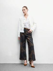 CUCCOO BIZCHIC 女士尖头细跟中跟鞋，优雅百搭，休闲舒适，适合工作、约会、派对、正式场合穿着。 - 深咖啡色 - 查看 6