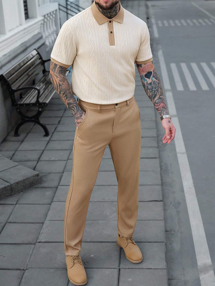 Manfinity CasualCool 男士休闲日常 Polo 衫套装