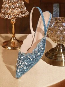 CUCCOO TILAWA Women Pumps Valentine's Day - Baby Blue - View 6