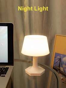 USB充电式可调光LED台灯，带环境夜灯功能，适用于房间。 - 彩色 - 查看 8